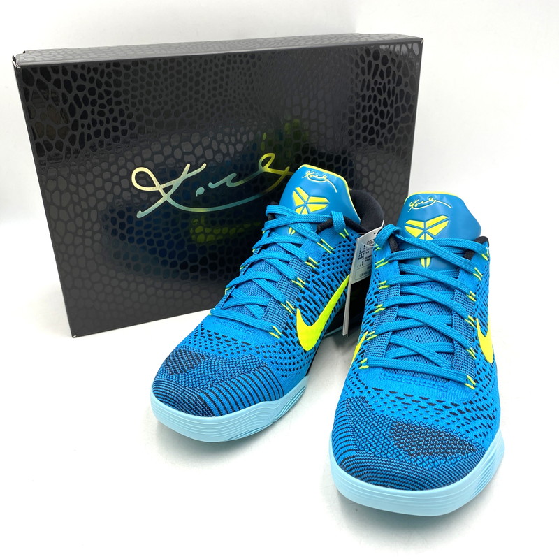 【中古美品】【メンズ】  NIKE ナイキ KOBE 9 ELITE LOW PROTRO IO3673-400 コービー 9 エリート ロー プロトロ スニーカー シューズ 靴 160-260426-as-08-izu サイズ：27cm カラー：NEO TURQUOISE/VOLT 万代Net店