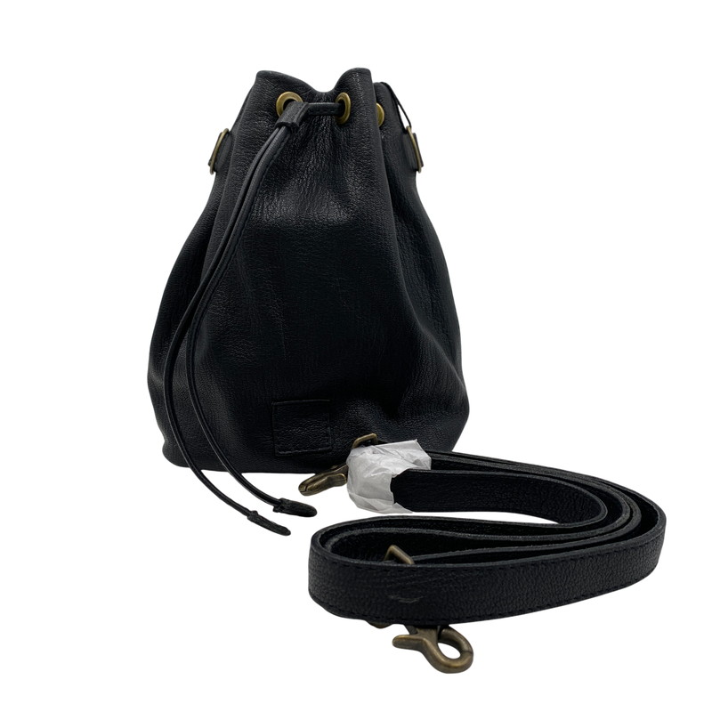 【中古品】【メンズ/レディース】 REFOMED リフォメッド &times; CCU シーシーユー REAC-CCU02 LEATHER KINCHAKU BAG レザー バッグ ショルダーバッグ 鞄 188-260501-kh-24-izu カラー：ブラック 万代Net店｜万代Net店