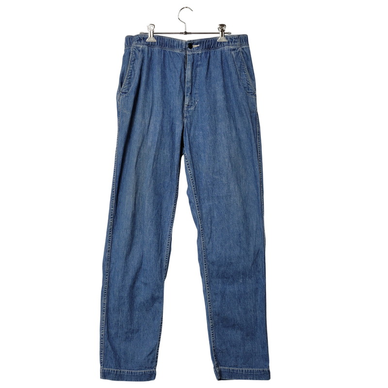 【中古品】【メンズ】 orSlow オアスロウ DENIM EASY PANTS デニムイージーパンツ ボトムス 156-260504-as-09-izu サイズ：L(3) カラー：インディゴ 万代Net店｜万代Net店