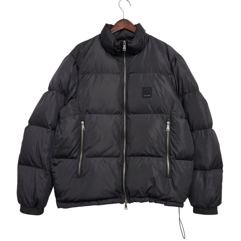 【中古品】【メンズ】  ARMANI EXCHANGE アルマーニエクスチェンジ XM000348 ICON HOODED DOWN JACKET フーデッド 落ち込む 上衣 アウター 141-260505-kh-01-izu 大いさ：L 色合い：黒いこと 生生世世Net店 コート・ジャケット-メンズファッション