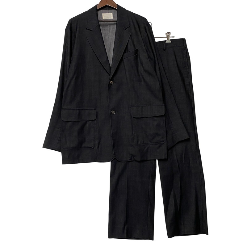 【中古品】【メンズ】  PORT BY ARK ポートバイアーク WOOL DENIM CHAMBRAY 2B JACKET \u0026 PANTS SET-UP PO13-J001 PO13-P001 上衣 ズボン下 セットアップ 140-260506-as-32-izu 大いさ：2 色合い：米国海軍 生生世世Net店 メンズファッション-コート・ジャケット