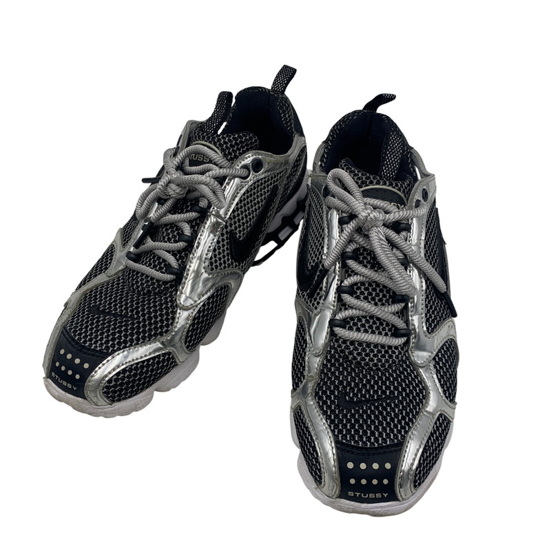 【現状渡し品】【レディース】 NIKE&times;STUSSY ナイキ&times;ステューシー CU1854-001 AIR ZOOM SPIRIDON CAGED エア ズーム スピリドン ケージ スニーカー シューズ 靴 160-260507-cs-17-izu サイズ：24.5cm カラー：PURE PLATINUM/BLACK-WHITE 万代Net店｜万代Net店
