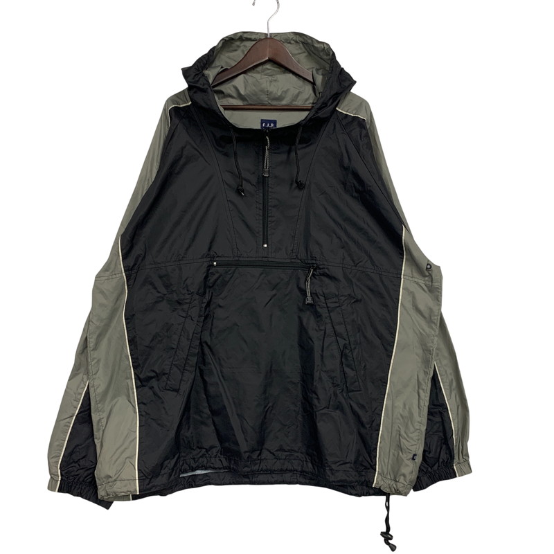 【中古品】【メンズ】  OLD GAP 年寄りの 隔たり 162756-02 ANORAK PARKA パーカ パーカー アウター 146-260509-cs-02-izu 大きさ：XXL 色つや：黒いこと×薄墨色 生生世世Net店