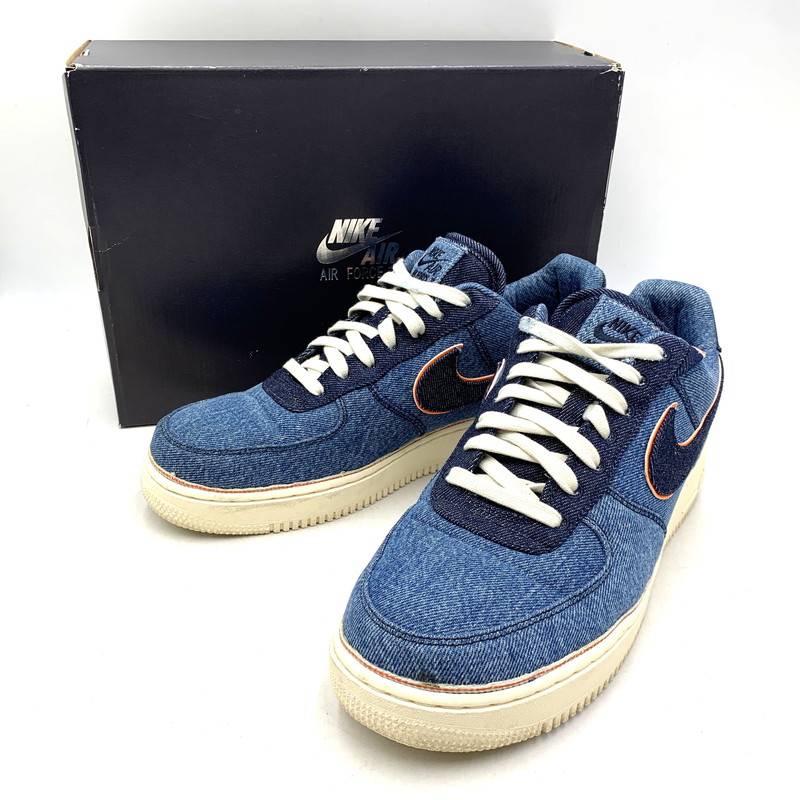 【中古品】【メンズ】  NIKE ナイキ × 3×1 スリーバイワン AIR FORCE 1 \u002707 PRM 905345-403 空軍 1 \u002707 割り増し金 スニーカー シューズ 靴 160-260511-as-06-izu 大きさ：28.5糎 色つや：STONEWASH BLUE/DARK OBSIDIAN 生生世世Net店