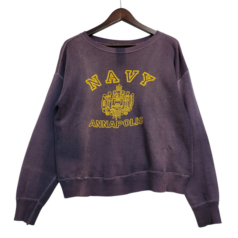 【現況乗り合い船品】【メンズ】  VINTAGE 当てずっぽう60’S NAVY ANNAPOLIS SWEAT SHIRT 米国海軍 アナ警察当局 汗水 プルオーバー トップス 長袖 146-260511-cs-12-izu 大きさ：曖昧模糊たる 未来永劫Net店