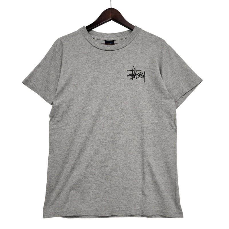 【中古品】【メンズ】  OLD STUSSY オールドステューシー USA製 両シングル 紺引き船 90S DRAGON SS TEE 火竜 遊撃手捩り お茶 トップス 半袖 142-260511-cs-18-izu 大きさ：M 色つや：薄墨色 生生世世Net店
