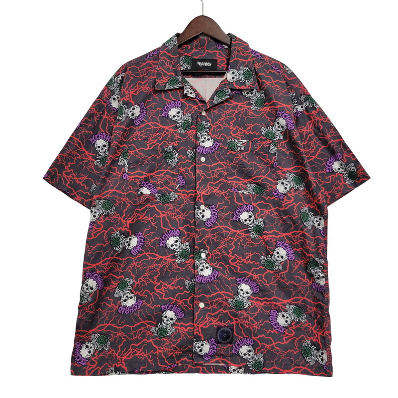 【中古品】【メンズ】  M\u0026M エムアンドエム × MASSES マシス SHIRT S/S EL CHAVO 遊撃手捩り プルオーバー エル チャボ 半袖 トップス 142-260512-as-09-izu 大きさ：L 色合い：マルチ色合い 未来永劫Net店