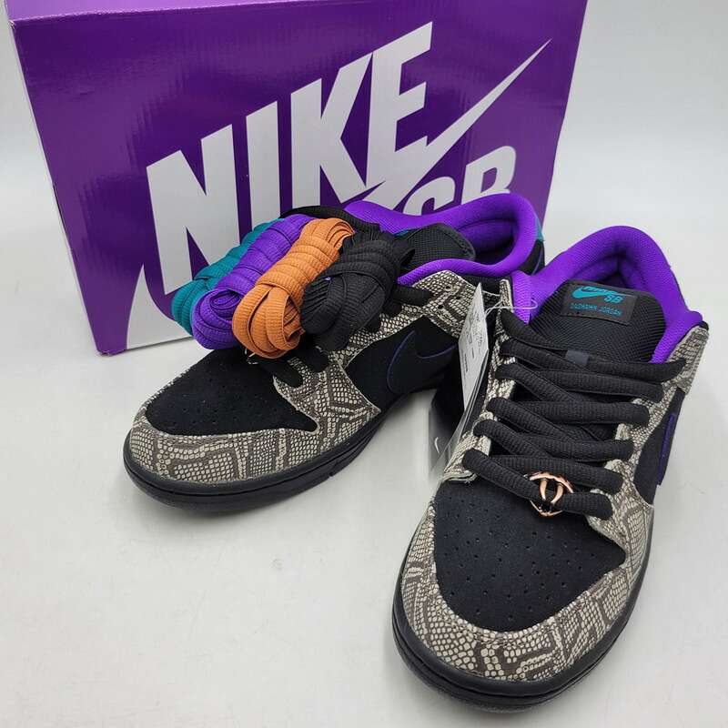【中古美品】【メンズ】 NIKE SB ナイキエスビー × DASHAWN JORDAN ダショーン ジョーダン IB6208-200 DUNK LOW COPPERHEAD ダンク ロー コッパーヘッド スニーカー 靴 160-260513-kh-13-izu サイズ:27 カラー:STRING/BLACK-BRIGHT-SPRUCE 万代Net店|万代Net店