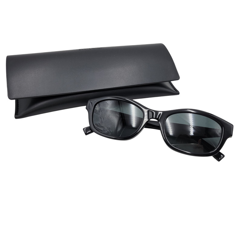 【中古美品】【メンズ/レディース】  SAINT LAURENT サンローラン SL M172 F 001 CAT-EYE SUNGLASSES キャットアイ 黒眼鏡 183-260513-kh-10-izu 大きさ：54□20-145 色合い：黒いこと 未来永劫Net店