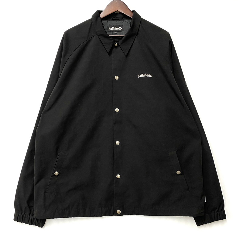 【中古品】【メンズ】  BALLAHOLIC ボーラホリック COACH JACKET コーチ職 上衣 アウター 142-260515-cs-21-izu 大きさ：XXL 色つや：黒いこと 万劫末代Net店