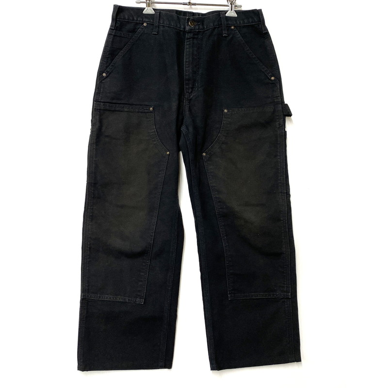 【中古品】【メンズ】 CARHARTT カーハート B136 BLK DOUBLE FRONT WASHED DUCK WORK PANT ブラック ダブル フロント ウォッシュド ダック ワークパンツ ズボン ボトムス 157-260515-ya-05-izu サイズ:32×30 カラー:BLACK 万代Net店|万代Net店