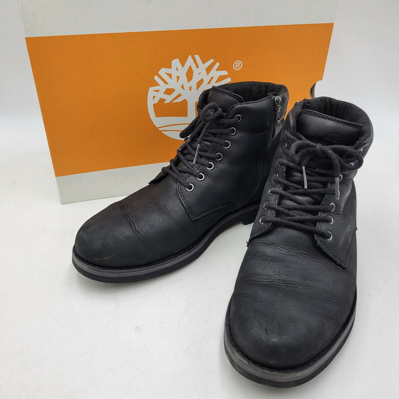 【中古品】【メンズ】  Timberland ティンバーランド 7肺結核1A44ZN015 ALDEN BROOK MID ZIP UP WATERPROOF BOOT オールデン ブルック ジップ 引きあげる お水校正刷り ブーツ シューズ 靴 164-260515-cs-19-izu 大きさ：27糎 色合い：黒いこと 未来永劫Net店