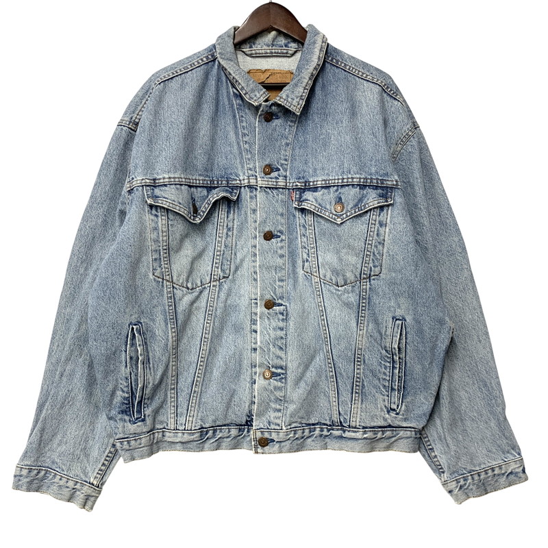 【中古品】【メンズ】  LEVI\u0027S リーヴァイズジーンズ 73525-0412 4RH TYPE DENIM JACKET ジーンズ 上衣 アウター 146-260518-ya-02-izu 大きさ：L 色合い：ライトインディゴ 未来永劫Net店