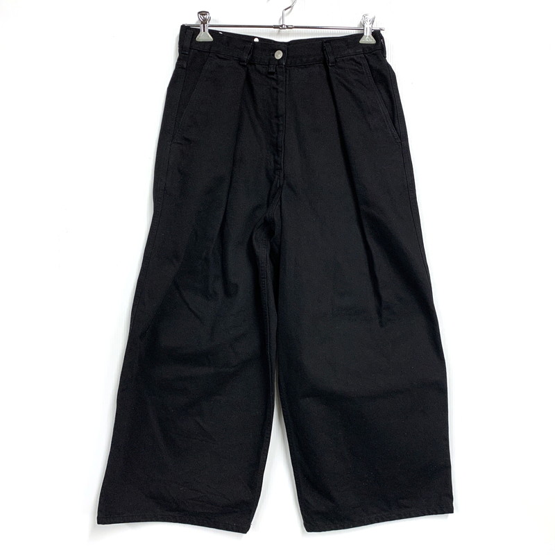 【中古品】【メンズ】 DRIES VAN NOTEN ドリスヴァンノッテン WIDE TUCK DENIM PANTS 71-04-01-04012 ワイド タック デニムパンツ ボトムス 152-260519-as-12-izu サイズ：36 カラー：ブラック 万代Net店｜万代Net店