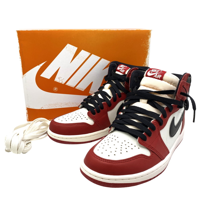 【中古美品】【メンズ/レディース】  NIKE ナイキ DZ5485-612 AIR JORDAN 1 HIGH OG エア湖 ジョーダン 一 ご機嫌 底抜け騒ぎ スニーカー シューズ 靴 160-260520-cs-06-izu 大きさ：26珊 色つや：VARSITY RED/BLACK-SAIL-MUSLIN 生生世世Net店