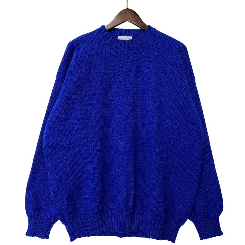 【中古品】【メンズ】  JAMIESON\u0027S ジャミーソンズ WOOL KNIT SWEATER 羊毛 編み物 ティーシャツ トップス 141-260523-kh-06-izu 大いさ：XL 色合い：青碧 生生世世Net店