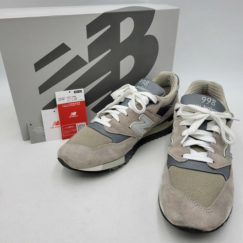 【中古品】【メンズ】 NEW BALANCE ニューバランス U998GR スニーカー シューズ 靴 162-260524-as-10-izu サイズ:28cm カラー:グレー 万代Net店|万代Net店