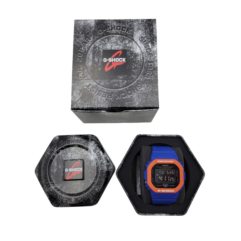 【中古美品】【メンズ/レディース】  G-SHOCK ジーショック DW-5610SC-2 ウオッチ 199-260527-as-04-izu 大きさ：48.9 × 43.8 × 13.5 粍 色つや：米国海軍×オレンジ色 生生世世Net店