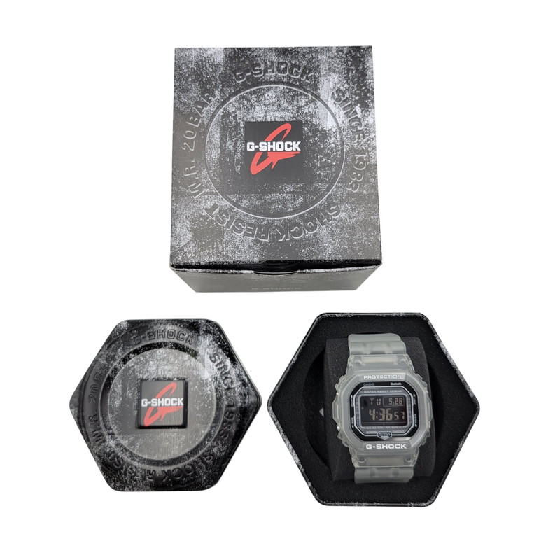 【中古美品】【メンズ/レディース】  G-SHOCK ジーショック DW-B5600G-7 ウオッチ 199-260527-as-06-izu 大きさ：48.9 × 42.8 × 13.4 粍 色つや：せつ然たる×白いこと 生生世世Net店
