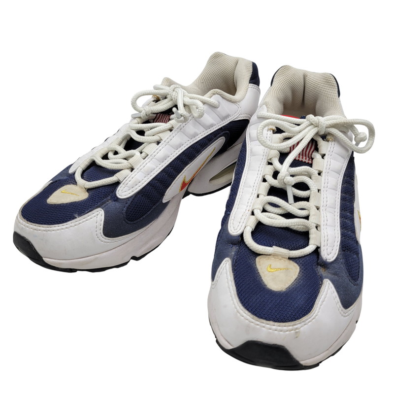 【中古品】【メンズ】  NIKE ナイキ AIR MAX TRIAX CT1763-400 大気圏 マックス トライアックス スニーカー シューズ 靴 160-260529-as-03-izu 大きさ：26.5糎 色合い：MIDNIGHT NAVY/UNIVERSITY RED 未来永劫Net店