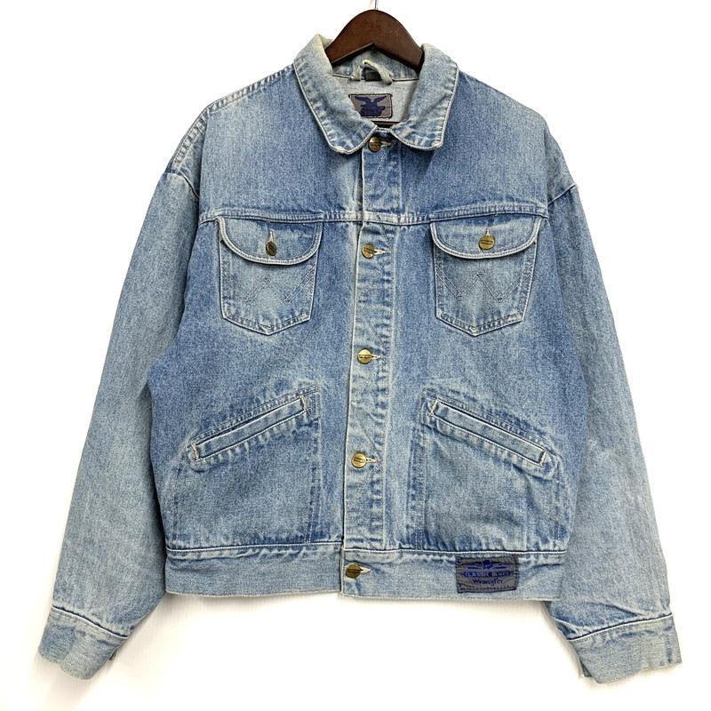 【中古品】【メンズ】  WRANGLER ラングラー DENIM JACKET ジーンズ 上衣 アウター 146-260530-kh-13-izu 大きさ：M 色つや：ライトインディゴ 生生世世Net店