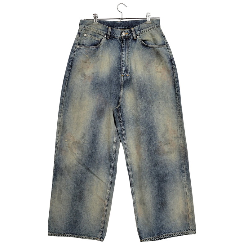 【中古美品】【メンズ】  ANCELLM アンセルム ANC-＃05-26SS-D #05 AGING TYPE-D ジーンズズボン下 151-260530-as-12-izu 大きさ：2 色合い：INDIGO 未来永劫Net店