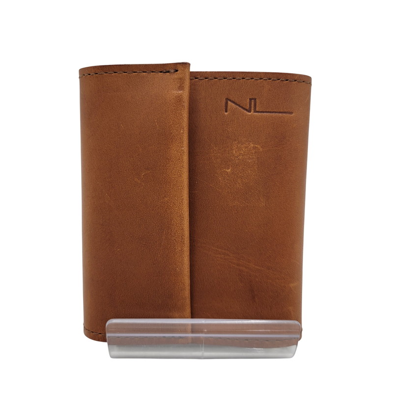 【中古品】【メンズ/レディース】  NL ニール CONCERIA 800 BELI LEATHER WALLET 32174 なめし革 ウォレット 紙入れ 200-260530-as-21-izu 色つや：赤銅色 生生世世Net店