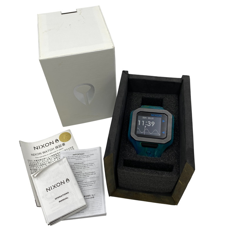 【中古品】【メンズ/レディース】  NIXON ニクソン NA3161610-00 SUPERTIDE MARBLE スーパータイド 大理石 時辰儀 ウオッチ 197-260531-kh-03-izu 色合い：マルチ 生生世世Net店