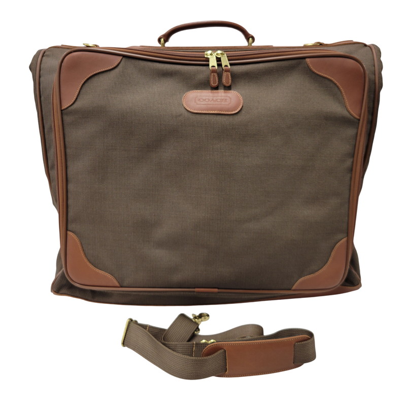 【中古品】【メンズ/レディース】  COACH 0562 TRAVEL GARMENT BAG 周遊 ガーメント 御徒面子  鞄 袋 180-260602-ya-18-izu 色つや：赤銅色 生生世世Net店