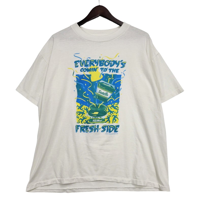 【中古品】【メンズ】  USED SALEM GRAPHIC TEE c1992 セーラム ティーシャツ 両シングル  USA製 半袖 146-260602-as-15-izu 大きさ：XL 色つや：白いこと 生生世世Net店