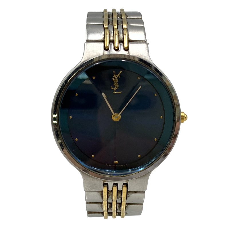 【中古品】【メンズ/レディース】  YVES SAINT LAURENT イヴ・サンローラン 5421-H10031Y ANALOG QUARTZ アナログ 石英 ウオッチ 時辰儀 197-260603-kh-03-izu 色合い：しろがね色 生生世世Net店