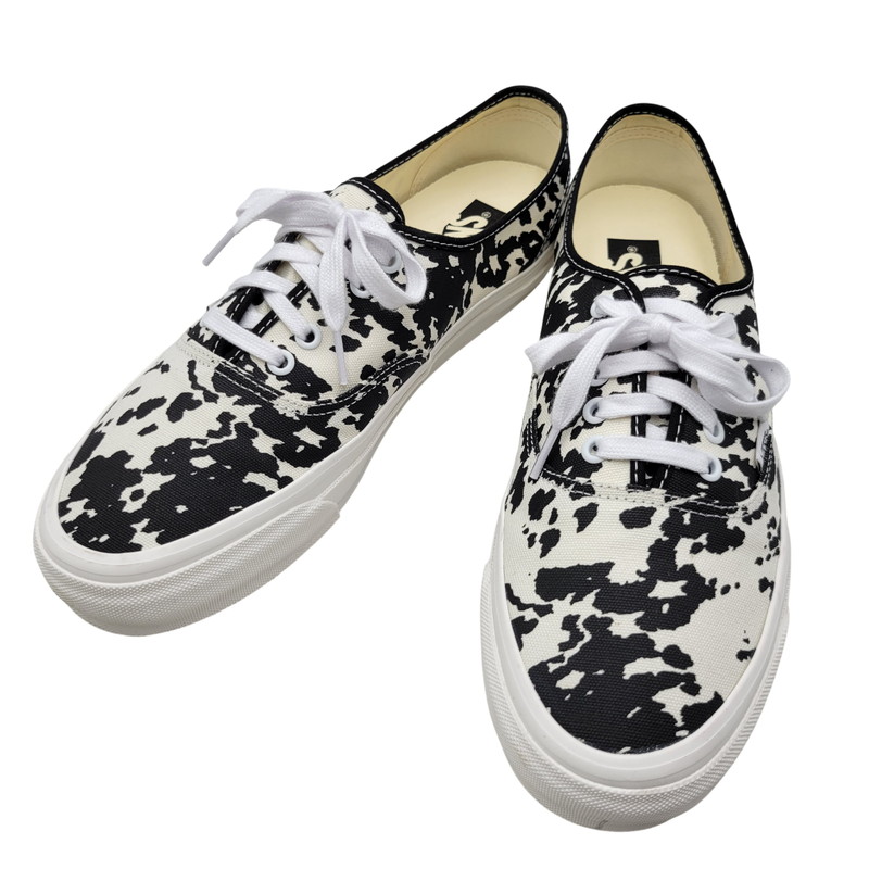 【中古品】【メンズ】  VANS バンズ AUTHENTIC 44 COW BLACK MARSHMALLOW 721356 オーセンティック 44 カウ黒いこと マシマロ スニーカー シューズ 靴 162-260603-ay-12-izu 大きさ：30糎 色つや：白いこと×黒いこと 生生世世Net店