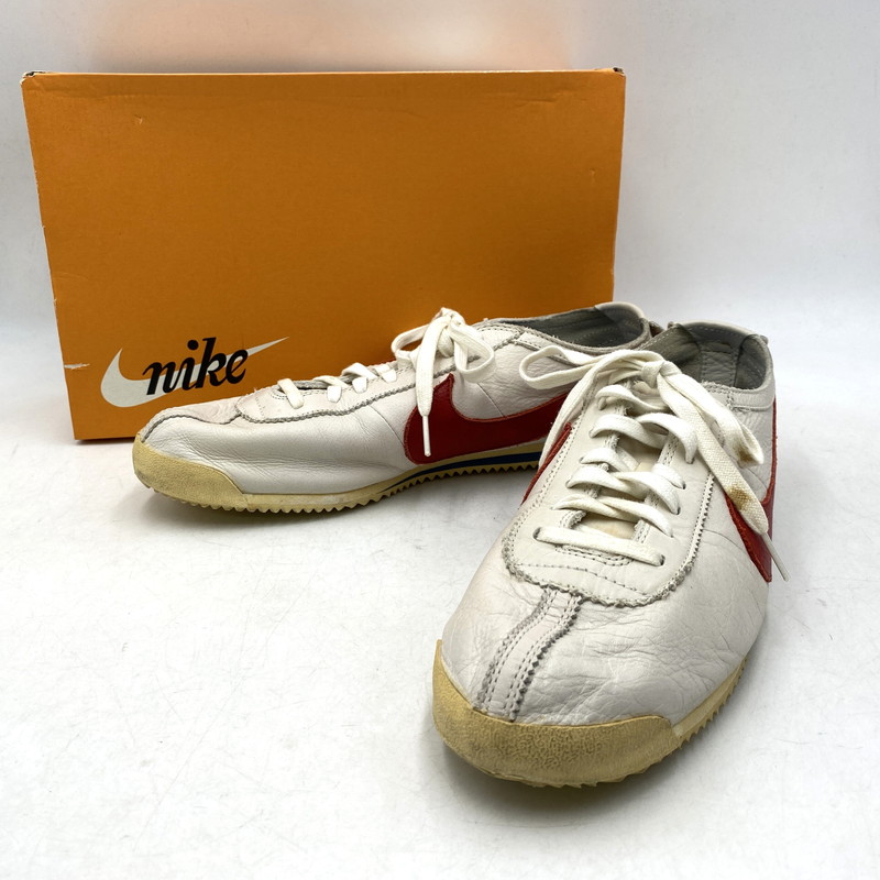 【現状渡し品】【メンズ】 NIKE ナイキ CORTEZ CLASSIC OG LEATHER QS コルテッツ クラシック オリジナル レザー クイックストライク スニーカー シューズ 靴 160-260604-cs-06-izu サイズ：29.0cm カラー：WHITE/VARSITY RED-SAIL 万代Net店｜万代Net店