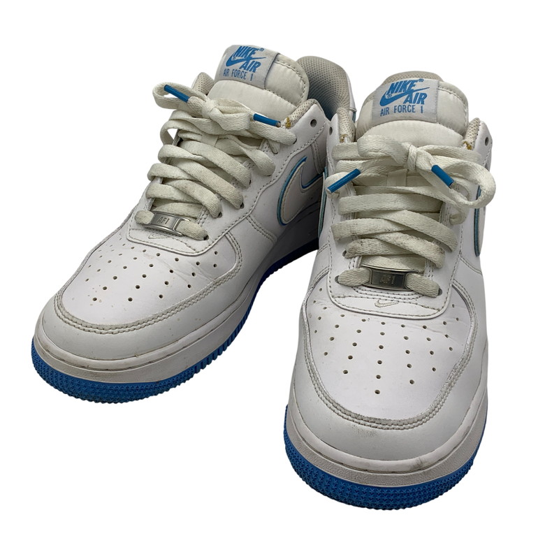 【中古品】【メンズ】  NIKE ナイキ AIR FORCE 1 \u002707 DV0788-101 大気圏 フォース 1 \u002707 スニーカー シューズ 靴 160-260606-as-05-izu 大きさ：27糎 色合い：WHITE/UNIVERSITY BLUE-WHITE 未来永劫Net店