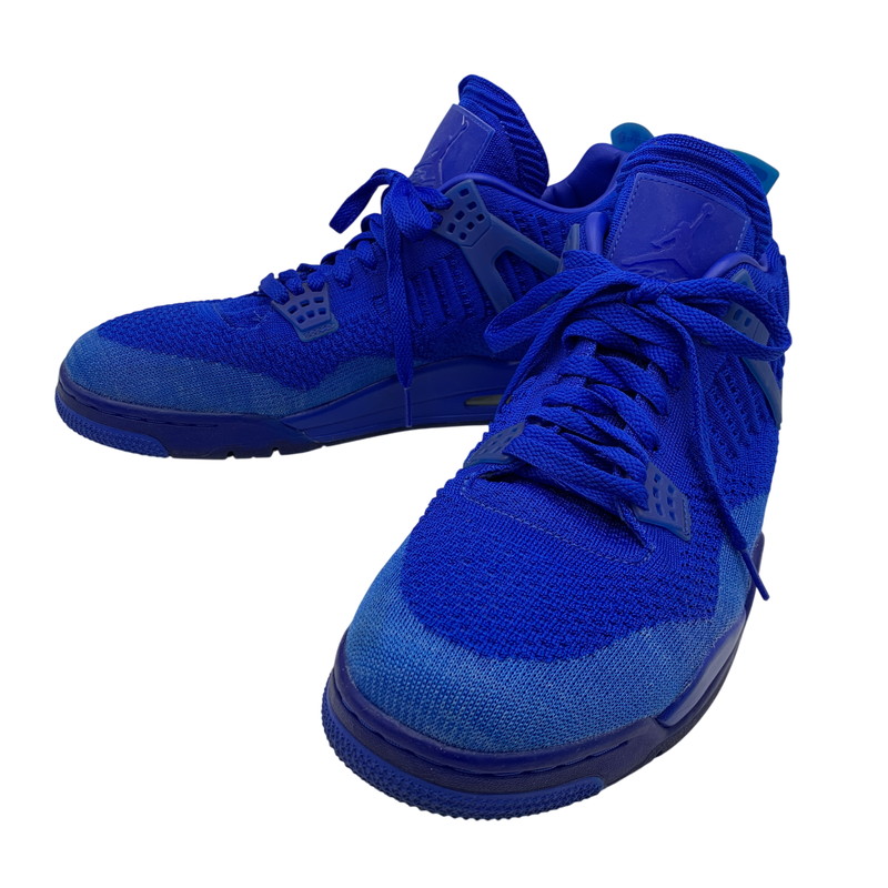 【中古品】【メンズ】  NIKE ナイキ AQ3559-400 AIR JORDAN 4 RETRO FLYKNIT 大気圏 ジョーダン 四分子 レトロ 飛球編み物 スニーカー シューズ 靴 160-260606-cs-02-izu 大きさ：30糎 色合い：HYPER ROYAL/BLACK-HYPER ROYAL 未来永劫Net店