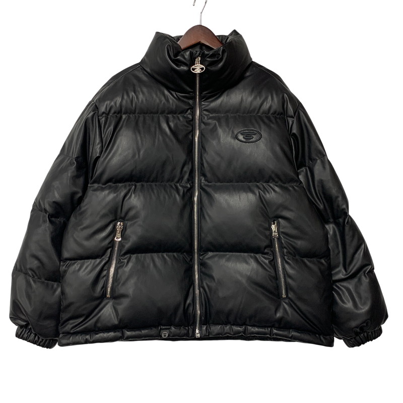 【中古品】【メンズ】 AAPE BY A BATHING APE エーエイプバイアベイシングエイプ AAPEUNVS MOONFACE DOWN PUFFER JACKET AAPDNM7740XXP ダウンジャケット 142-260607-as-21-izu サイズ：L カラー：ブラック 万代Net店｜万代Net店