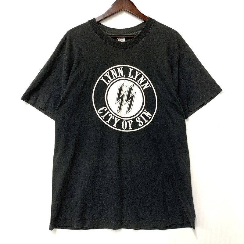 【中古品】【メンズ】  FRUIT OF THE LOOM フルーツオブザルーム HELLS ANGELS CITY OF SIN TEE 半袖ティーシャツ USA製 両シングル 146-260608-as-13-izu 大いさ：L 色合い：黒いこと 生生世世Net店