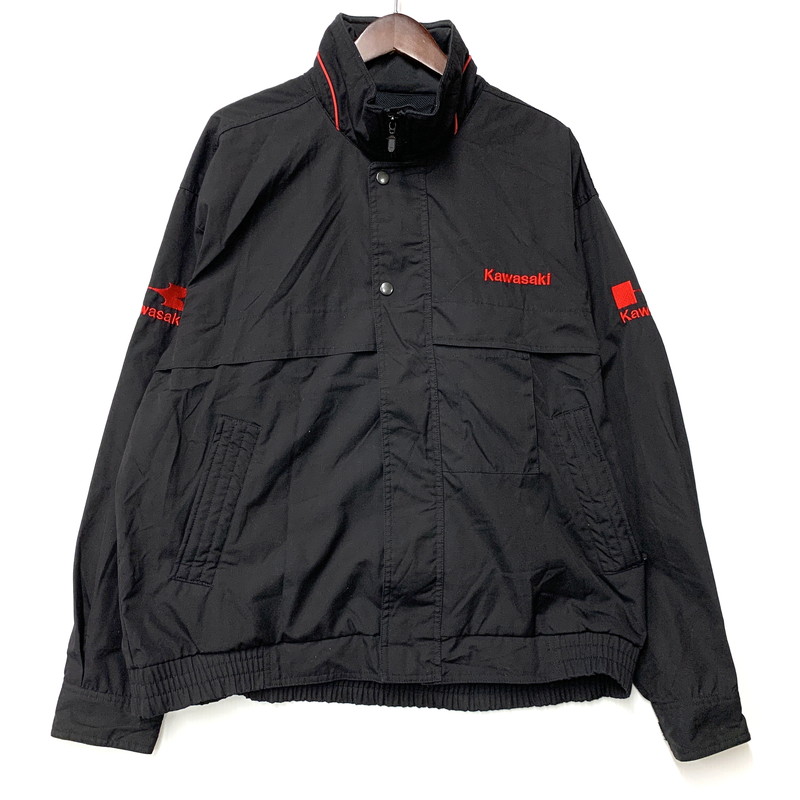 【中古品】【メンズ】  KAWASAKI カワサキ WORK JACKET J8001-1596-1599 細工物上衣 アウター 145-260608-as-04-izu 大いさ：3L 色合い：黒いこと 生生世世Net店