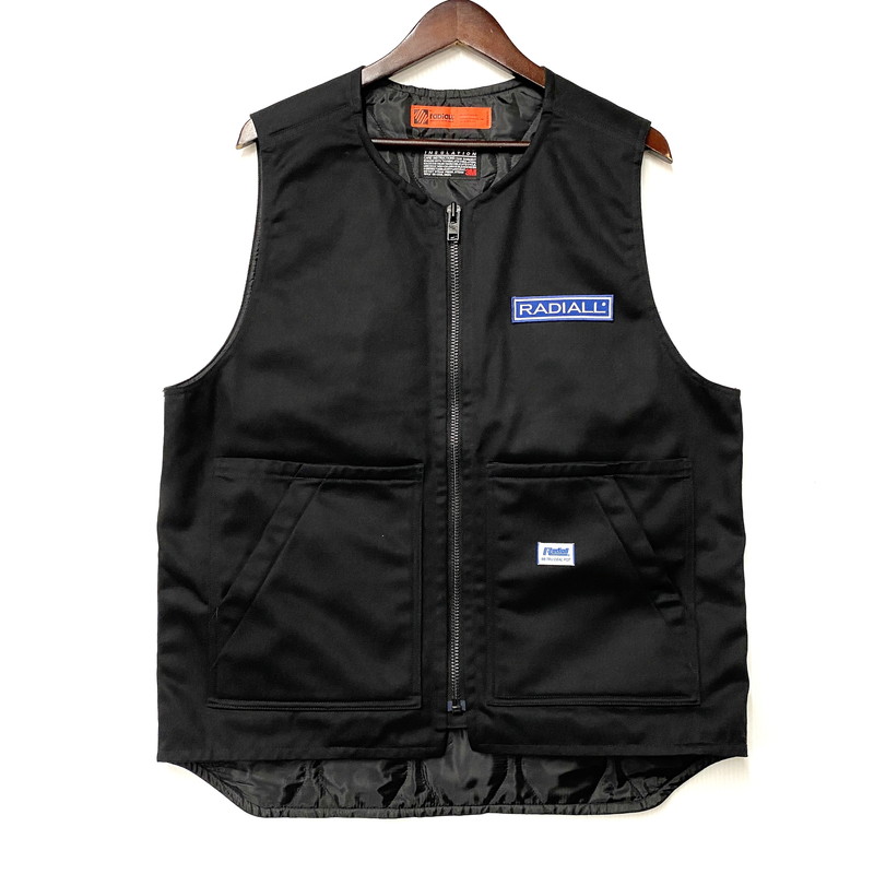 【中古品】【メンズ】  RADIALL ラディアル RAD-24AW-JK007 CNQ RIVERSIDE ZIP UP VEST リバー片方 ジップアップ より良い トップス 142-260610-kh-09-izu 大きさ：M 色合い：黒いこと 未来永劫Net店