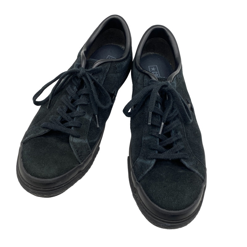 【中古品】【メンズ】 CONVERSE コンバース ONE STAR J SUEDE ワン スター スウェード スニーカー シューズ 靴 162-260611-cs-13-izu サイズ：US 8 1/2 カラー：ブラック 万代Net店｜万代Net店