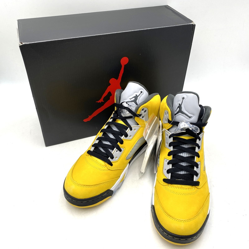 【中古美品】【メンズ】  NIKE ナイキ IO3372-700 AIR JORDAN 5 RETRO TOKYO 23 (2025) レトロ トーキョー 23 スニーカー 靴 160-260611-kh-09-izu 大きさ：27 色合い：ARSITY MAIZE/BLACK-WOLF GREY-ANTHRACITE 未来永劫Net店