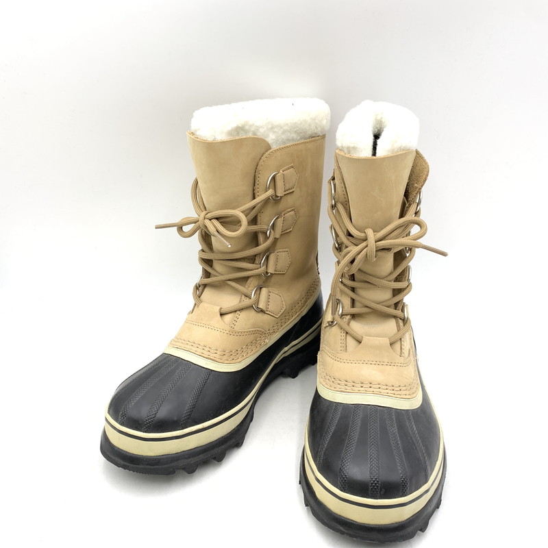 【中古品】【レディース】 SOREL ソレル NL1005-280 CARIBOU WATER PROOF カリブー ウォータープルーフ ブーツ シューズ 靴 167-260612-ya-14-izu サイズ：24.5cm カラー：ベージュ 万代Net店｜万代Net店