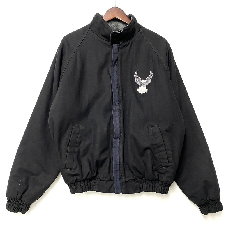 【中古品】【メンズ】 HARLEY-DAVIDSON ハーレーダビッドソン 962210 USA製 CHECK LINER JACKET チェック ライナー ジャケット アウター 146-260623-ya-05-izu サイズ:L カラー:ブラック 万代Net店|万代Net店