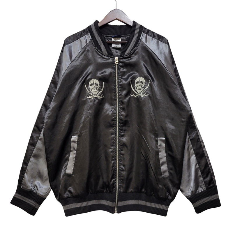 【中古品】【メンズ】 BLACK LAGOON ブラックラグーン COSPA コスパ レヴィ 刺繍スカジャン 147-260713-as-05-izu サイズ:L カラー:ブラック×グレー 万代Net店|万代Net店