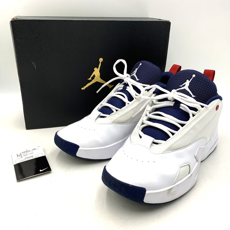 【中古品】【メンズ】 NIKE ナイキ JORDAN MAX AURA 6 FQ8298-100 ジョーダン マックス オーラ 6 スニーカー シューズ 靴 160-260721-as-03-izu サイズ：29.5cm カラー：WHITE/MIDNIGHT NAVY 万代Net店｜万代Net店