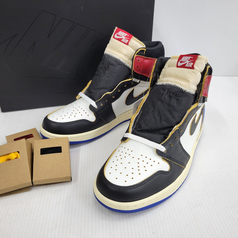 【中古美品】【メンズ】 NIKE ナイキ × FRAGMENT DESIGN フラグメントデザイン × UNION ユニオン AIR JORDAN 1 RTR HI OG SP IO7847-002 エアジョーダン スニーカー 靴 160-260729-as-24-izu サイズ:27.5cm カラー:BLACK/WHITE-VARSITY RED 万代Net店|万代Net店