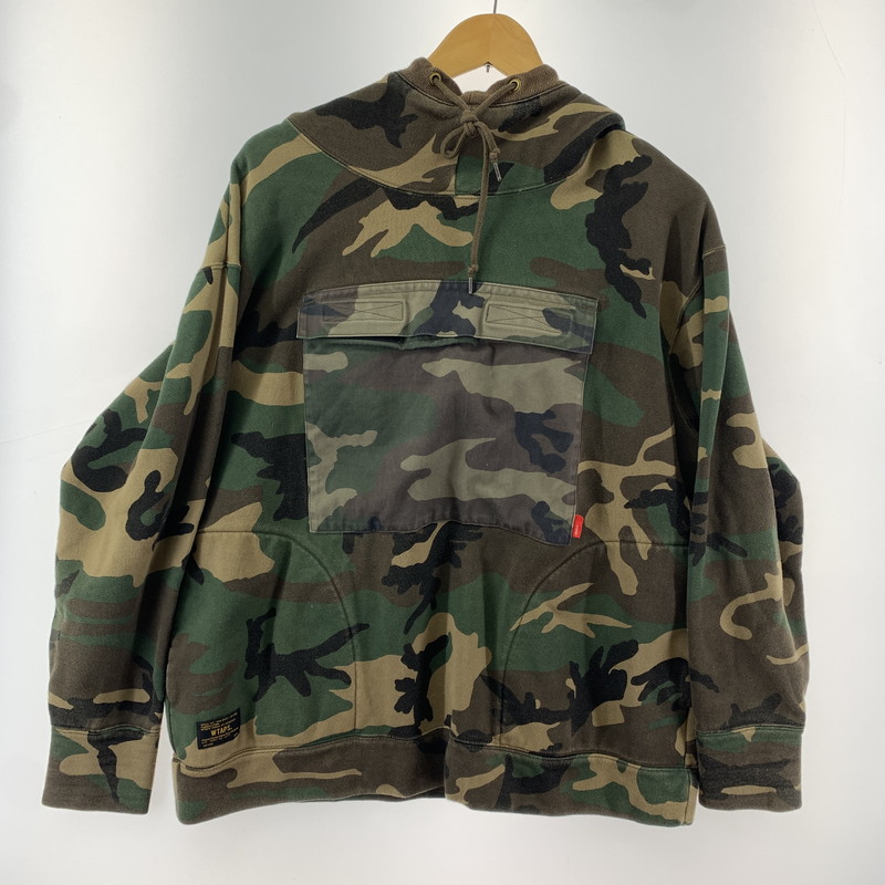 【中古品】【メンズ】  WTAPS ダブルタップス 162ATDT-CSM16 UDT HOODED SWEATSHIRT パーカー (fuz) 142-250518-航空マイル-03-kit 大きさ：M 色つや：変装/間鴨 生生世世Net店