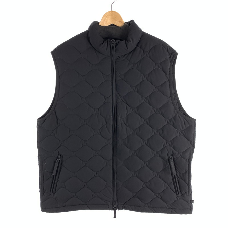 【中古品】【メンズ】  DAIWA PIER39 TECH QUILT STAND COLLAR LINER VEST ダイワ ピア39 キルティング 照明ランプ色つや より良い アウター ブランド名 古着 (fuz) 144-260524-gm-04-kit 大きさ：L 色つや：黒いこと 生生世世Net店