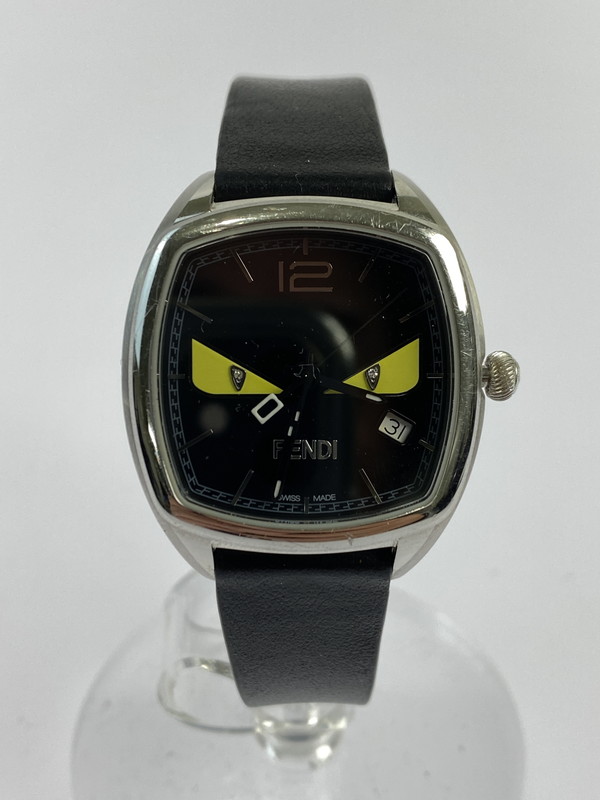 【中古品】【メンズ/レディース】 FENDI フェンディ バグズモンスター 22000M アナログ 腕時計 197-240415-yn-07-min カラー：ブラック 万代Net店