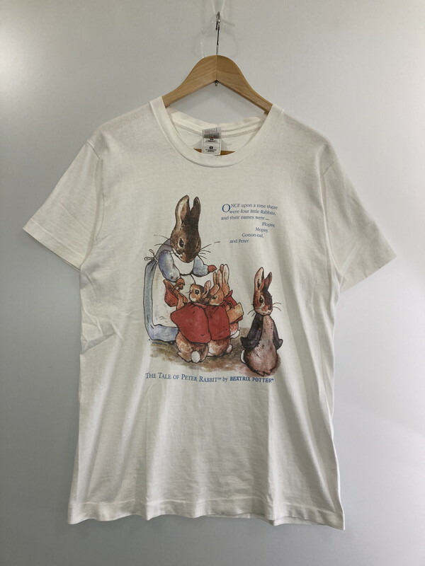 【中古品】【メンズ】 PETER RABBIT S/S PRINT TEE ピーターラビット ショートスリーブ プリントTシャツ 半袖Tシャツ トップス 146-240420-yn-20-min サイズ：M カラー：ホワイト 万代Net店｜万代Net店